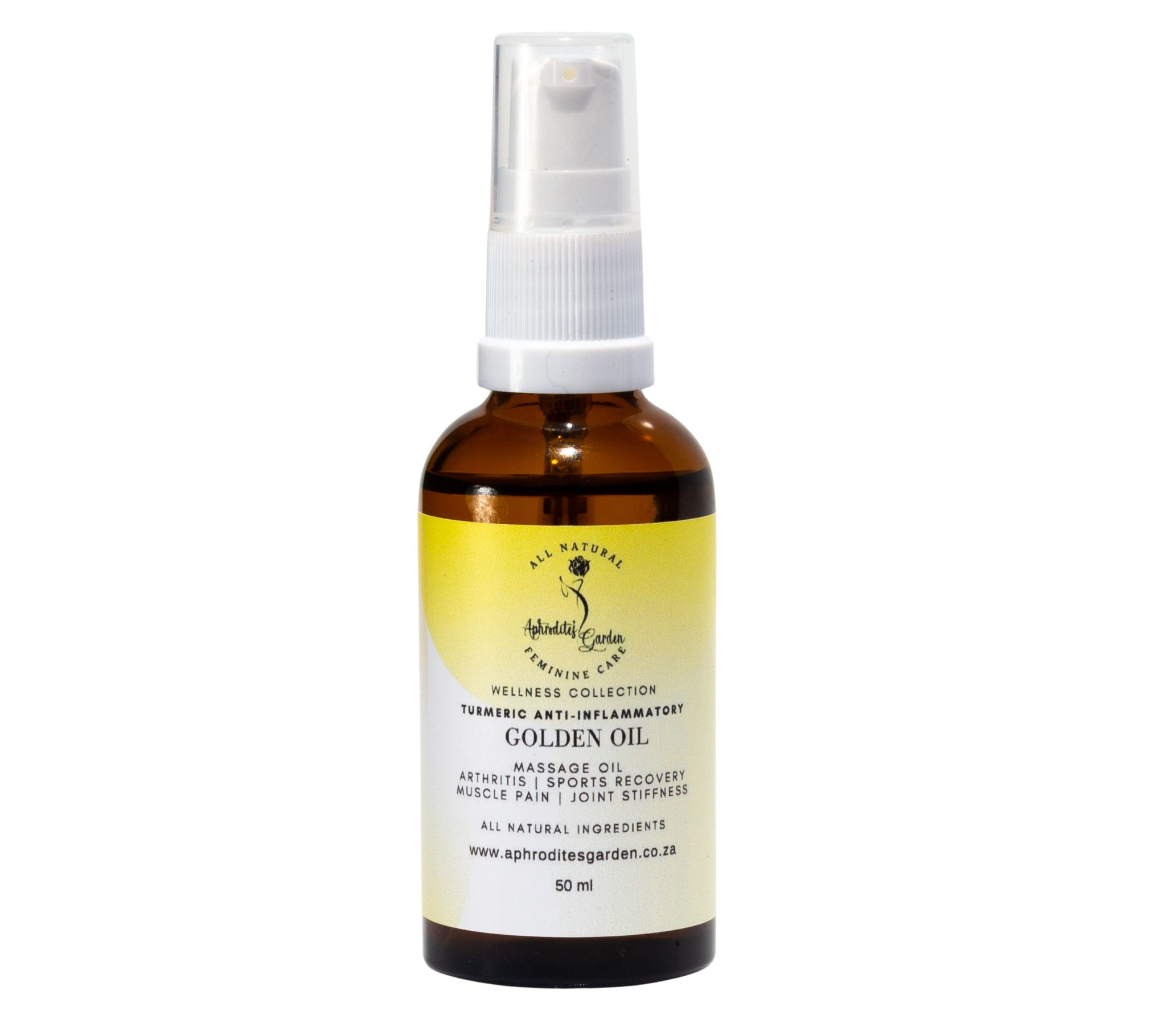Golden Turmeric Anti-inflammatory Massage Oil - Aphrodite's Garden